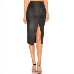 w’s free people whitney vegan pencil skirt